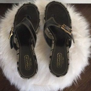 COACH platform sandals